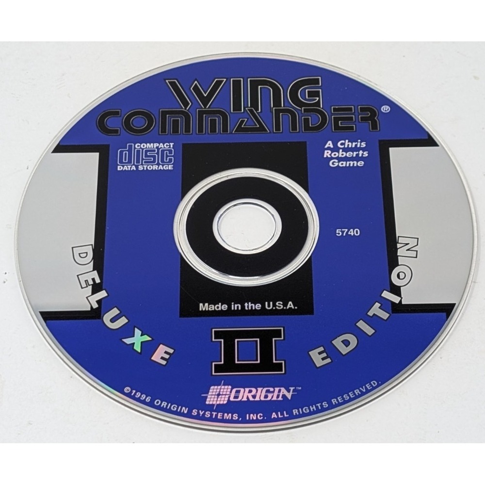 Vintage 1995 Wing Commander‎ 2 Deluxe Edition PC Disc